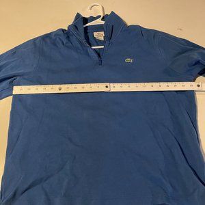 Lacoste Quarter Zip (1/4 Zip) - Size 7 (XXL), Blue